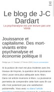 How jcdardart.net looks like on a mobile device such as an iPhone.