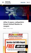 How jconline.com looks like on a mobile device such as an iPhone.