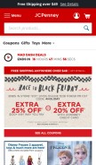 How jcpenny.com looks like on a mobile device such as an iPhone.