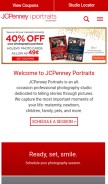 How jcpportraits.com looks like on a mobile device such as an iPhone.
