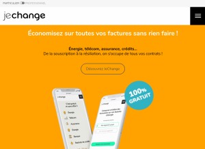 How jechange.fr looks like on a tablet such as an iPad.