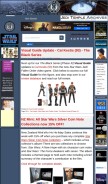 How jeditemplearchives.com looks like on a mobile device such as an iPhone.