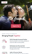 How jeevansathi.com looks like on a mobile device such as an iPhone.