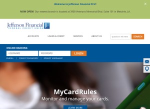 How jeffersonfinancial.org looks like on a tablet such as an iPad.