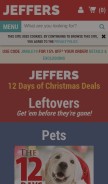 How jefferspet.com looks like on a mobile device such as an iPhone.
