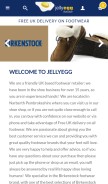 How jellyegg.com looks like on a mobile device such as an iPhone.