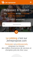 How jemepropose.com looks like on a mobile device such as an iPhone.