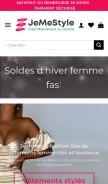 How jemestyle.com looks like on a mobile device such as an iPhone.