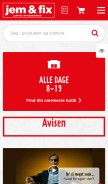 How jemogfix.dk looks like on a mobile device such as an iPhone.