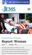 How jems.com looks like on a mobile device such as an iPhone.