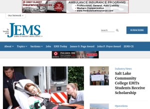 How jems.com looks like on a tablet such as an iPad.