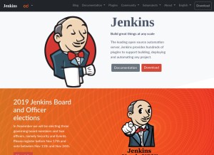 How jenkins.io looks like on a tablet such as an iPad.