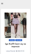 How jenniferlopez.pl looks like on a mobile device such as an iPhone.