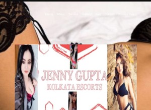How jennygupta.com looks like on a tablet such as an iPad.