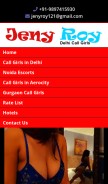 How jenyroy.com looks like on a mobile device such as an iPhone.