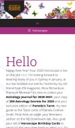 How jessicaadams.com looks like on a mobile device such as an iPhone.