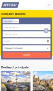 How jetcost.ro looks like on a mobile device such as an iPhone.