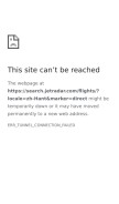 How jetradar.tw looks like on a mobile device such as an iPhone.