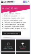 How jeu-concours.biz looks like on a mobile device such as an iPhone.