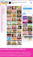How jeu-fille.net looks like on a mobile device such as an iPhone.