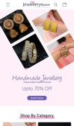 How jewellerybaazar.com looks like on a mobile device such as an iPhone.