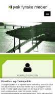 How jfmedier.dk looks like on a mobile device such as an iPhone.