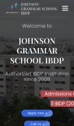 How jgsibdp.org looks like on a mobile device such as an iPhone.