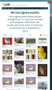 How jigidi.com looks like on a mobile device such as an iPhone.