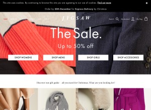 How jigsaw-online.com looks like on a tablet such as an iPad.