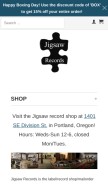How jigsaw-records.com looks like on a mobile device such as an iPhone.