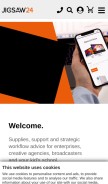 How jigsaw24.com looks like on a mobile device such as an iPhone.