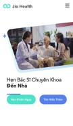 How jiohealth.com looks like on a mobile device such as an iPhone.