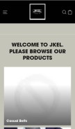 How jkel.ie looks like on a mobile device such as an iPhone.