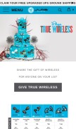 How jlabaudio.com looks like on a mobile device such as an iPhone.