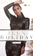 How jluxlabel.com looks like on a mobile device such as an iPhone.