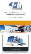 How jmcatalog.com looks like on a mobile device such as an iPhone.