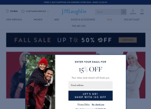 How jmclaughlin.com looks like on a tablet such as an iPad.