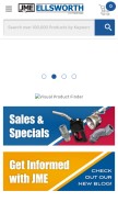 How jmesales.com looks like on a mobile device such as an iPhone.