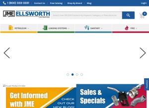 How jmesales.com looks like on a tablet such as an iPad.