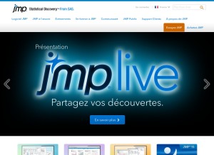How jmp.com looks like on a tablet such as an iPad.
