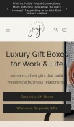 How jnjgiftsandmore.com looks like on a mobile device such as an iPhone.