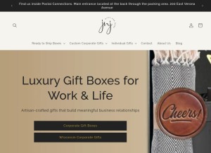 How jnjgiftsandmore.com looks like on a tablet such as an iPad.