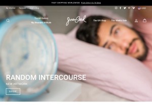 How joanseed.com looks like on a tablet such as an iPad.