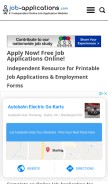 How job-applications.com looks like on a mobile device such as an iPhone.