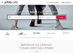How jobboom.com looks like on a tablet such as an iPad.