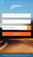 How jobline.hu looks like on a mobile device such as an iPhone.