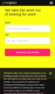 How jobrapidoalert.com looks like on a mobile device such as an iPhone.
