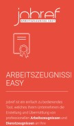 How jobref.de looks like on a mobile device such as an iPhone.