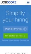 How jobscore.com looks like on a mobile device such as an iPhone.