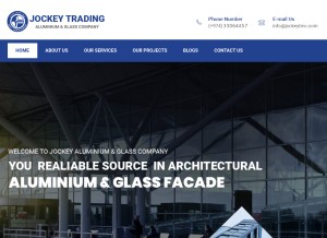 How jockeytmc.com looks like on a tablet such as an iPad.